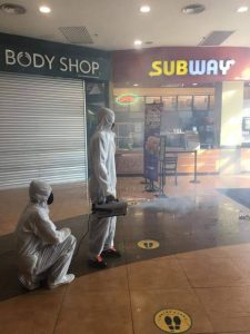 Virus decontamination - Airport